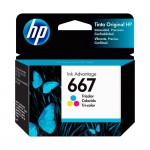 Cartucho HP 667 Tricolor 3YM78AL