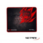 Mousepad Gamer Netmak Nordic Grande 30x25cm Negro/Rojo - NM-