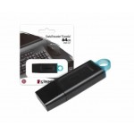 Memoria USB  64 GB KINGSTON DTX 3.2 Negro y azul